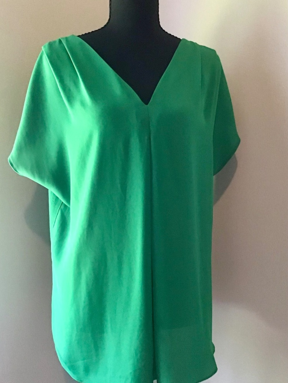 INC, Size L, Green short sleeve blouse
